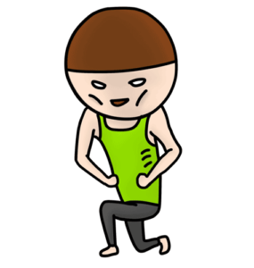 ダサいメンズジムコーデ2.ガリガリに痩せているのに、ぴっちりの服を着ている